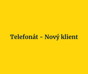 Telefonát – Nový klient
